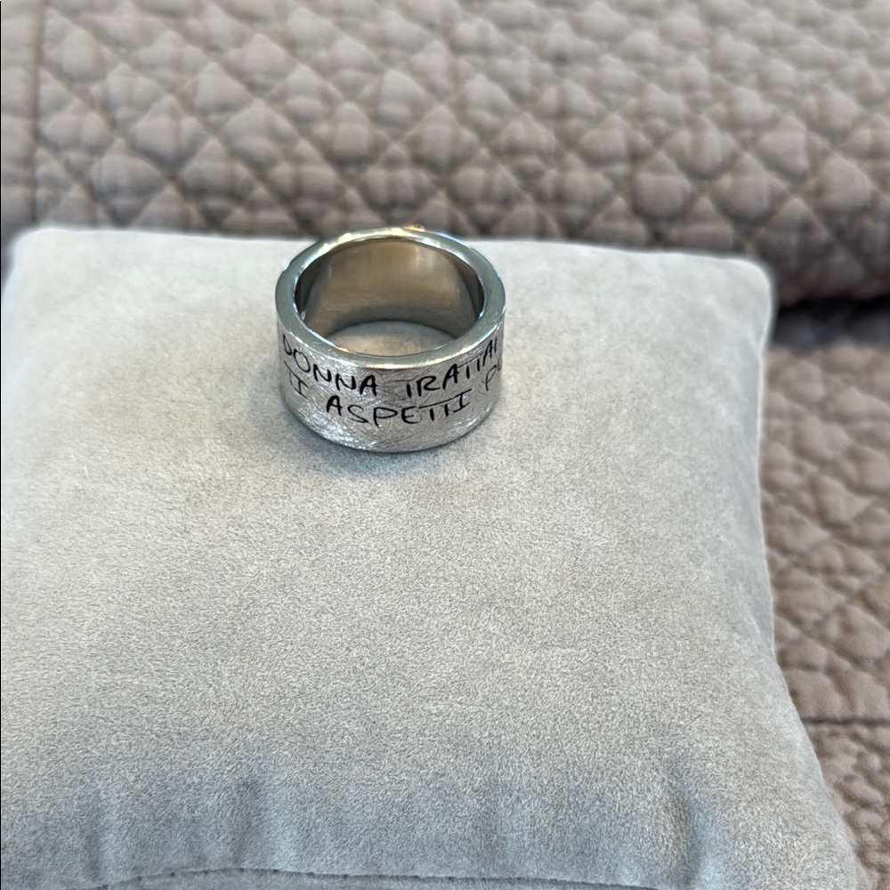 Silver Engraved Ring